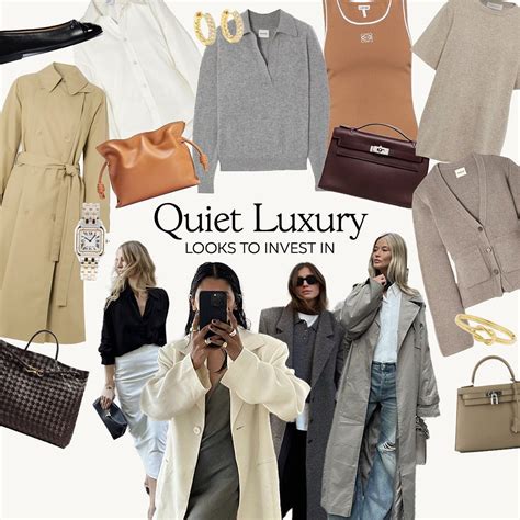 quiet luxury clothing.